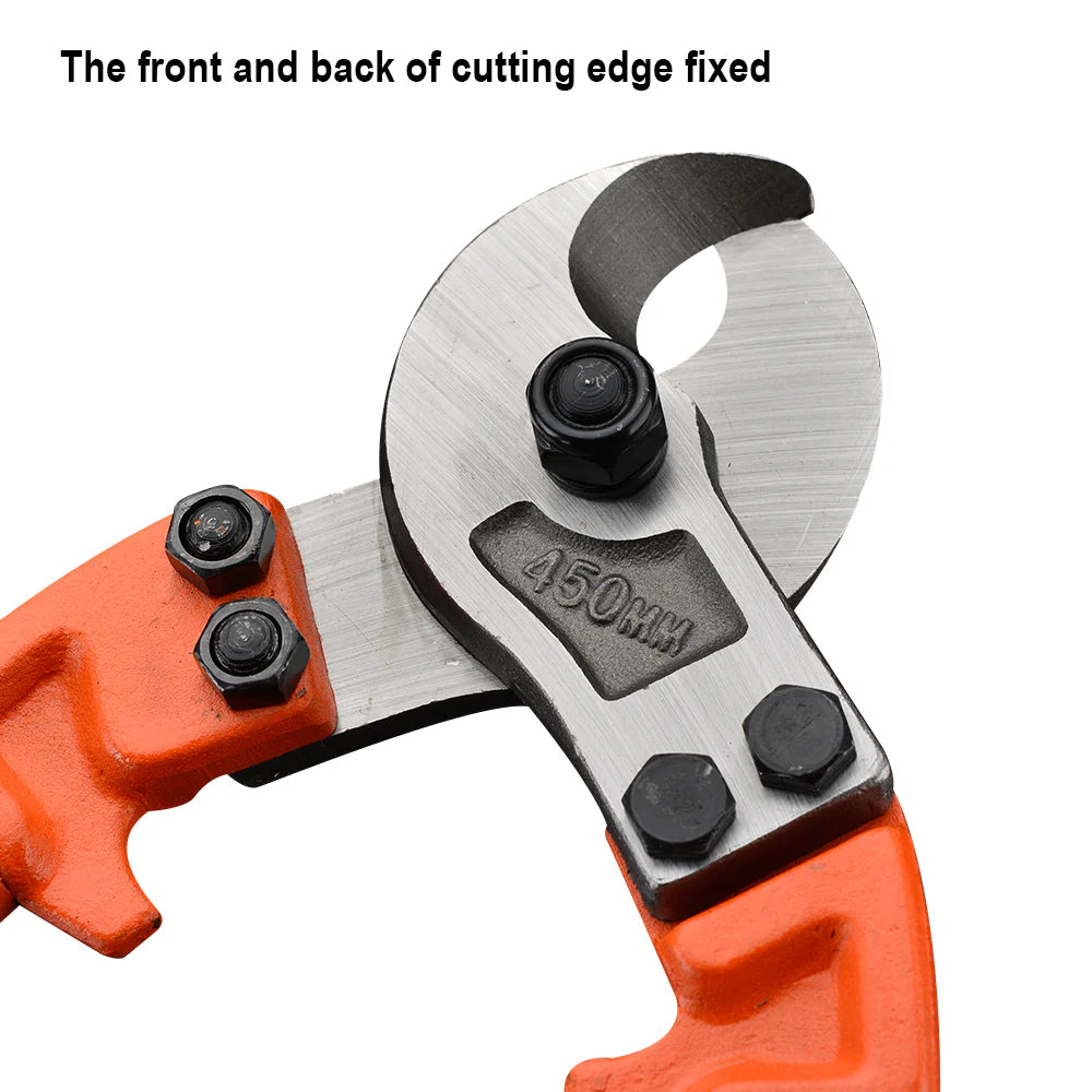 HARDEN 570072 professional 24-inch cable cutter for copper and aluminum with red rubber handles
